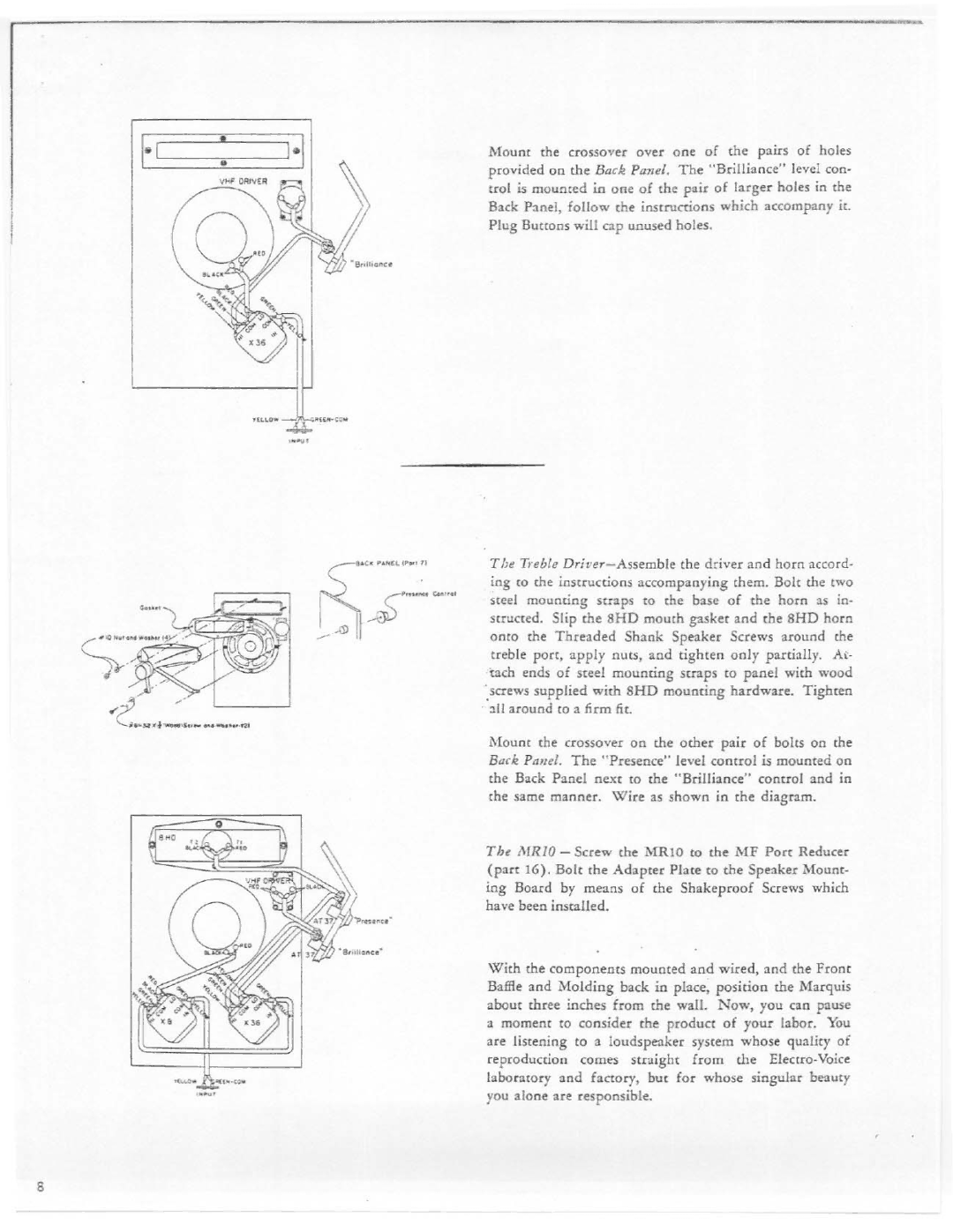 Electro-Voice KD9 manual 