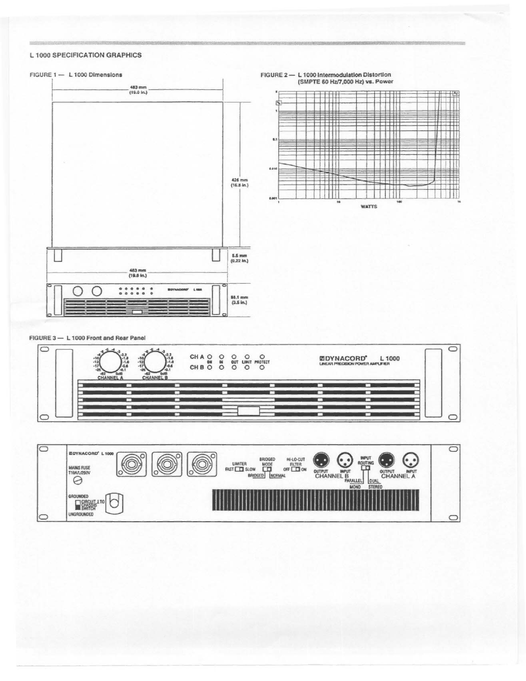 Electro-Voice L 1000 manual 