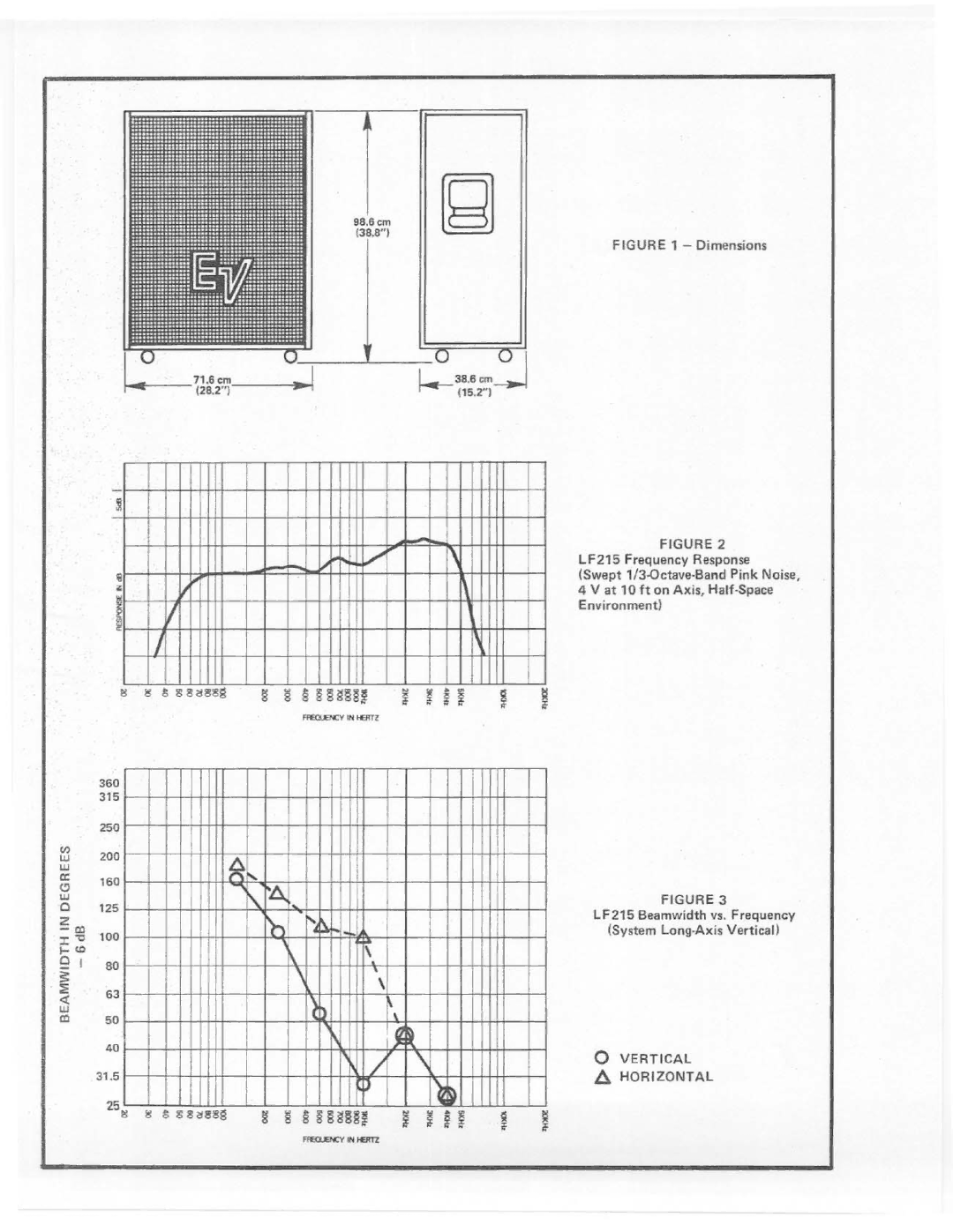 Electro-Voice LF215 manual 