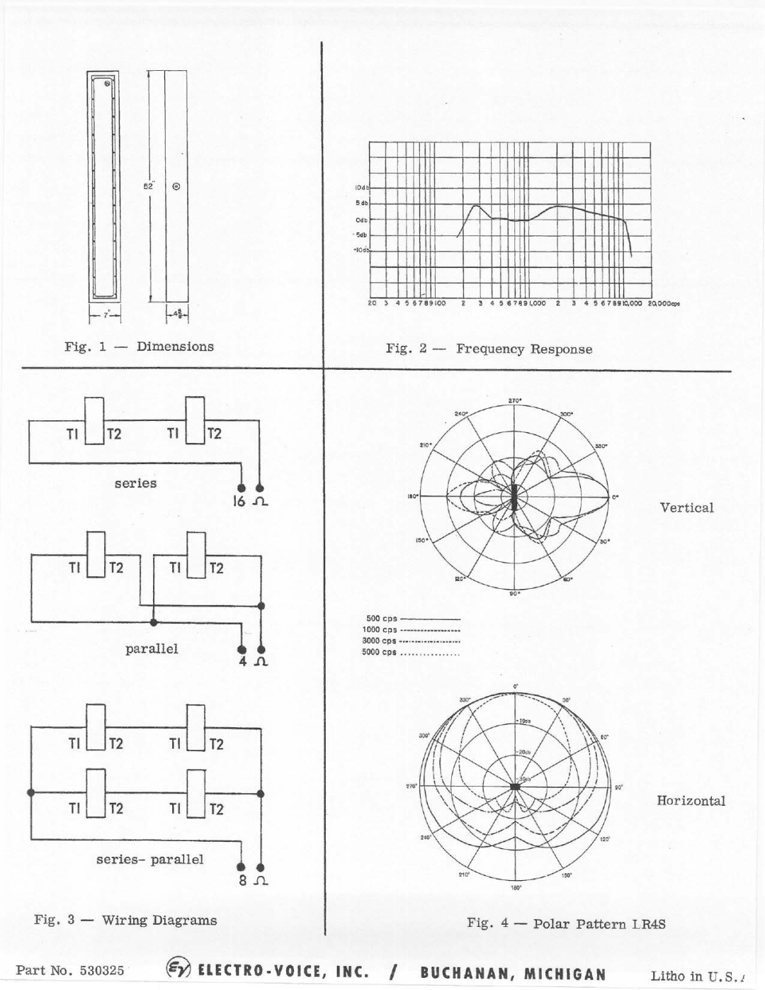 Electro-Voice LR4S manual 