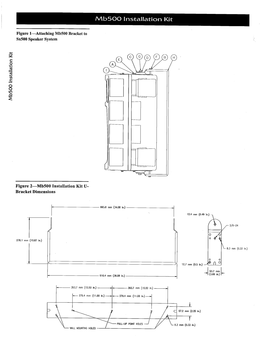 Electro-Voice MB500 manual 