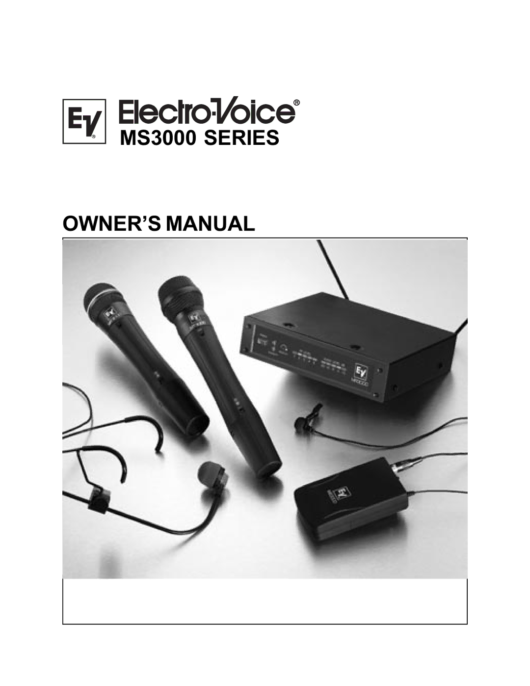 Electro-Voice manual MS3000 Series 