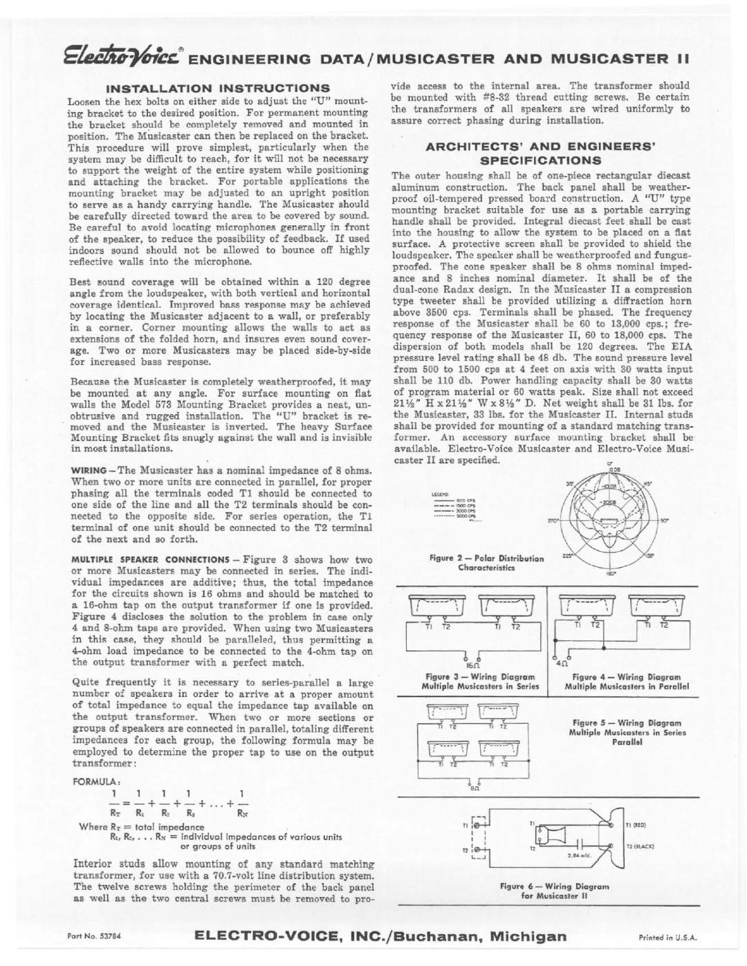 Electro-Voice Musicaster II manual 