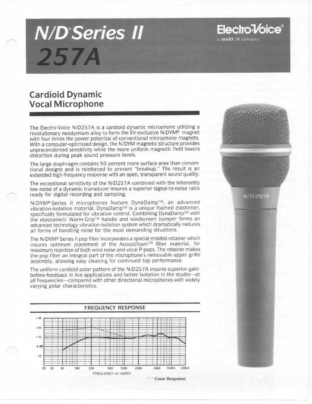 Electro-Voice N/D257A manual 