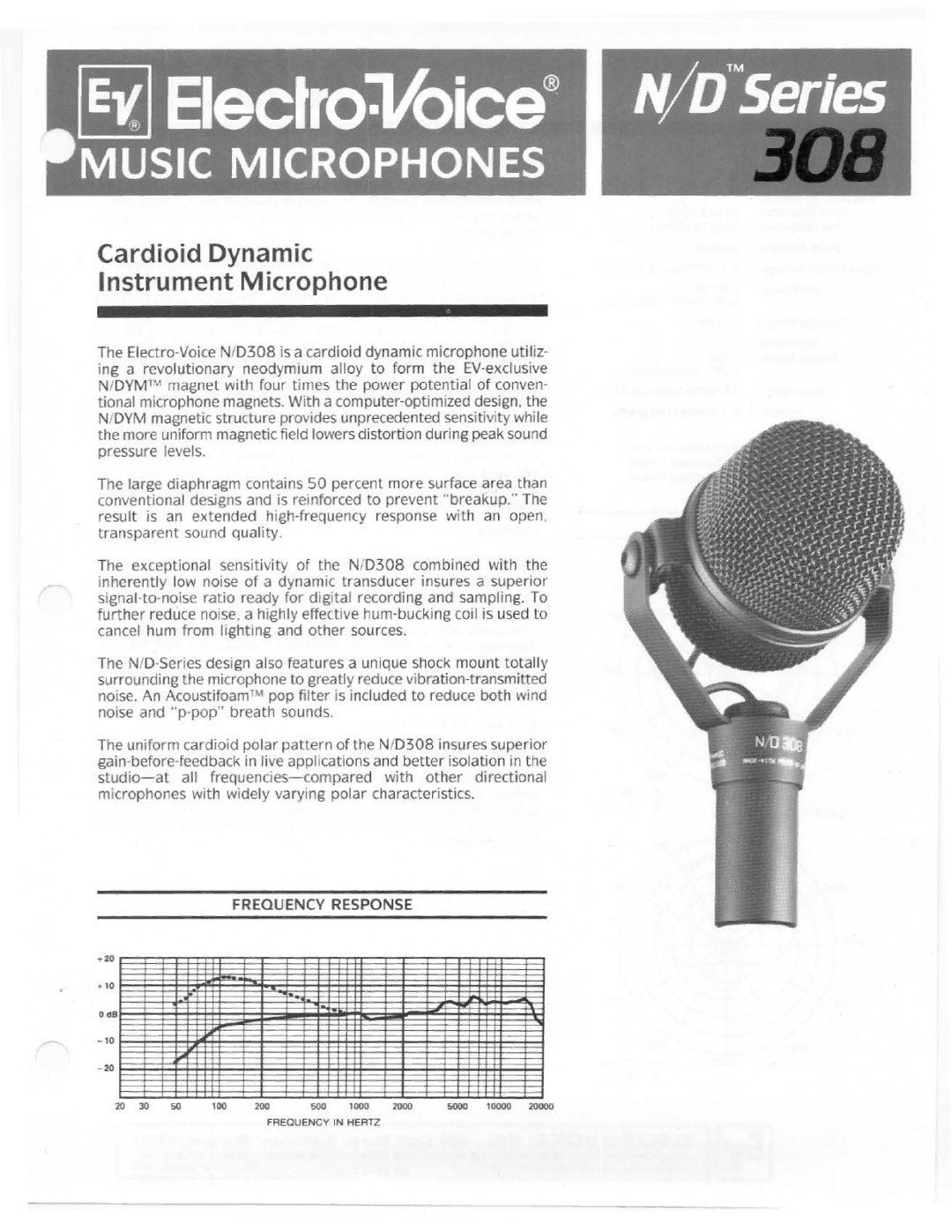 Electro-Voice N/D308 manual 