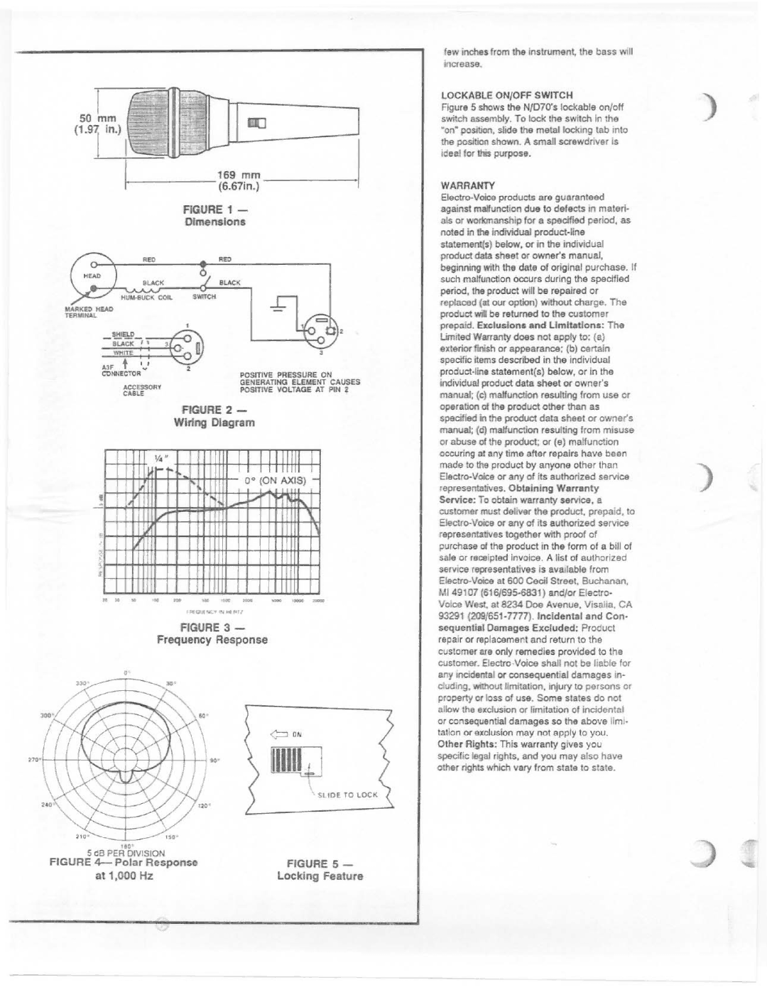 Electro-Voice N/D70 manual 