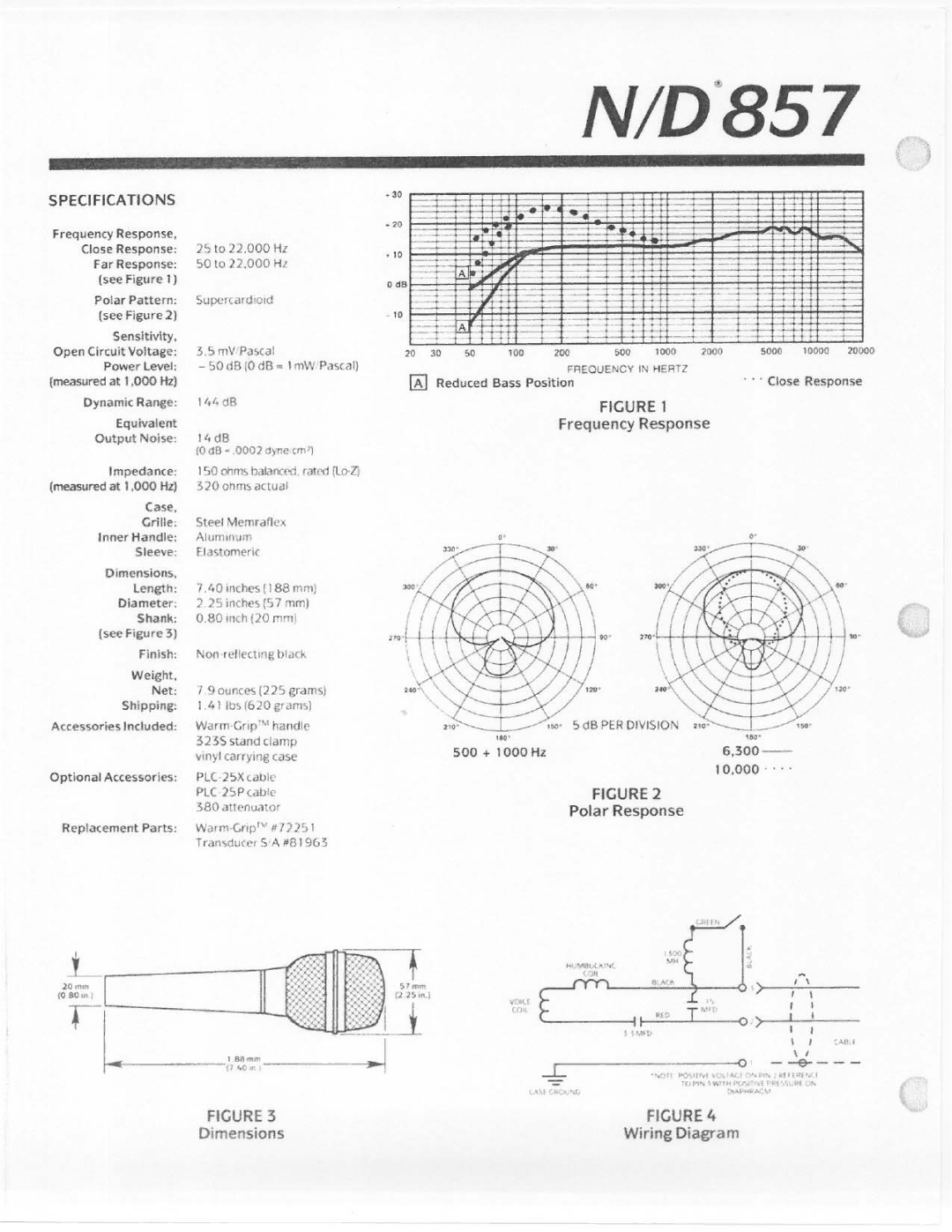 Electro-Voice N/D857 manual 