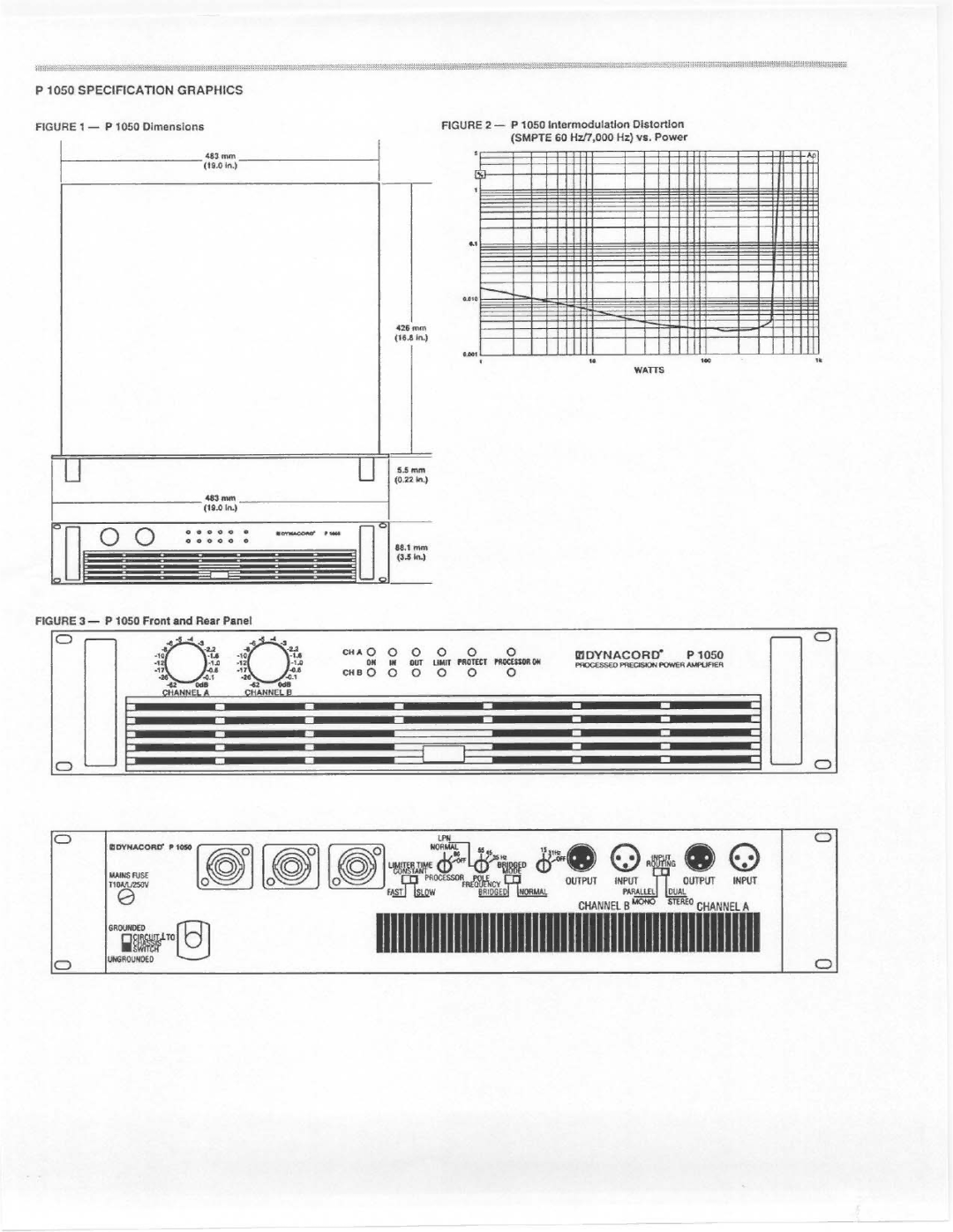 Electro-Voice P 1050 manual 