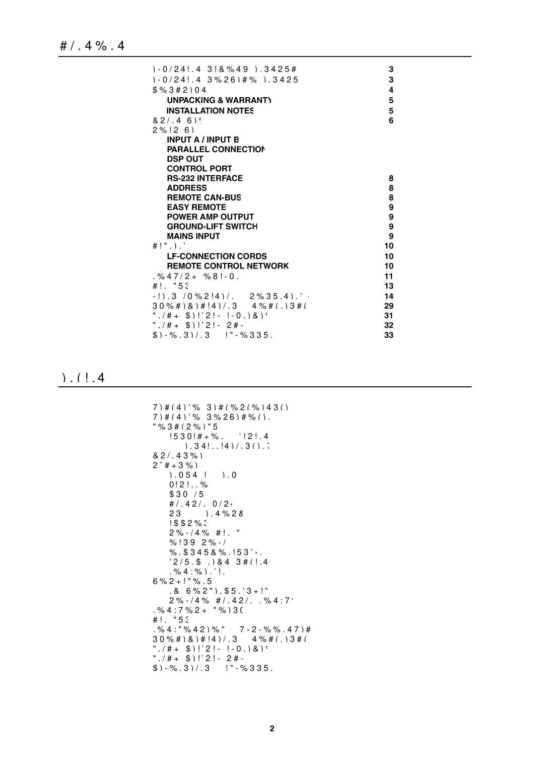 Electro-Voice P900RL, P1200RL owner manual Contents 