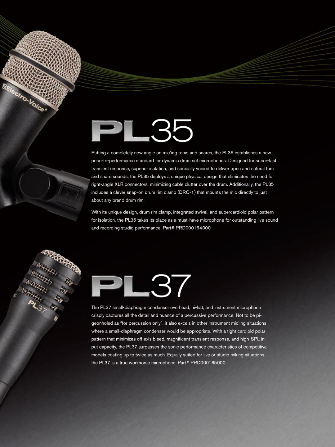 Electro-Voice PL Series manual 