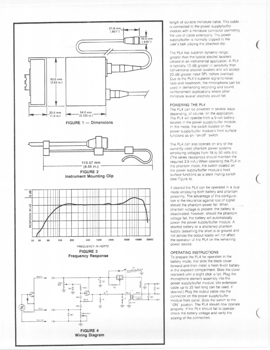 Electro-Voice PL4 manual 