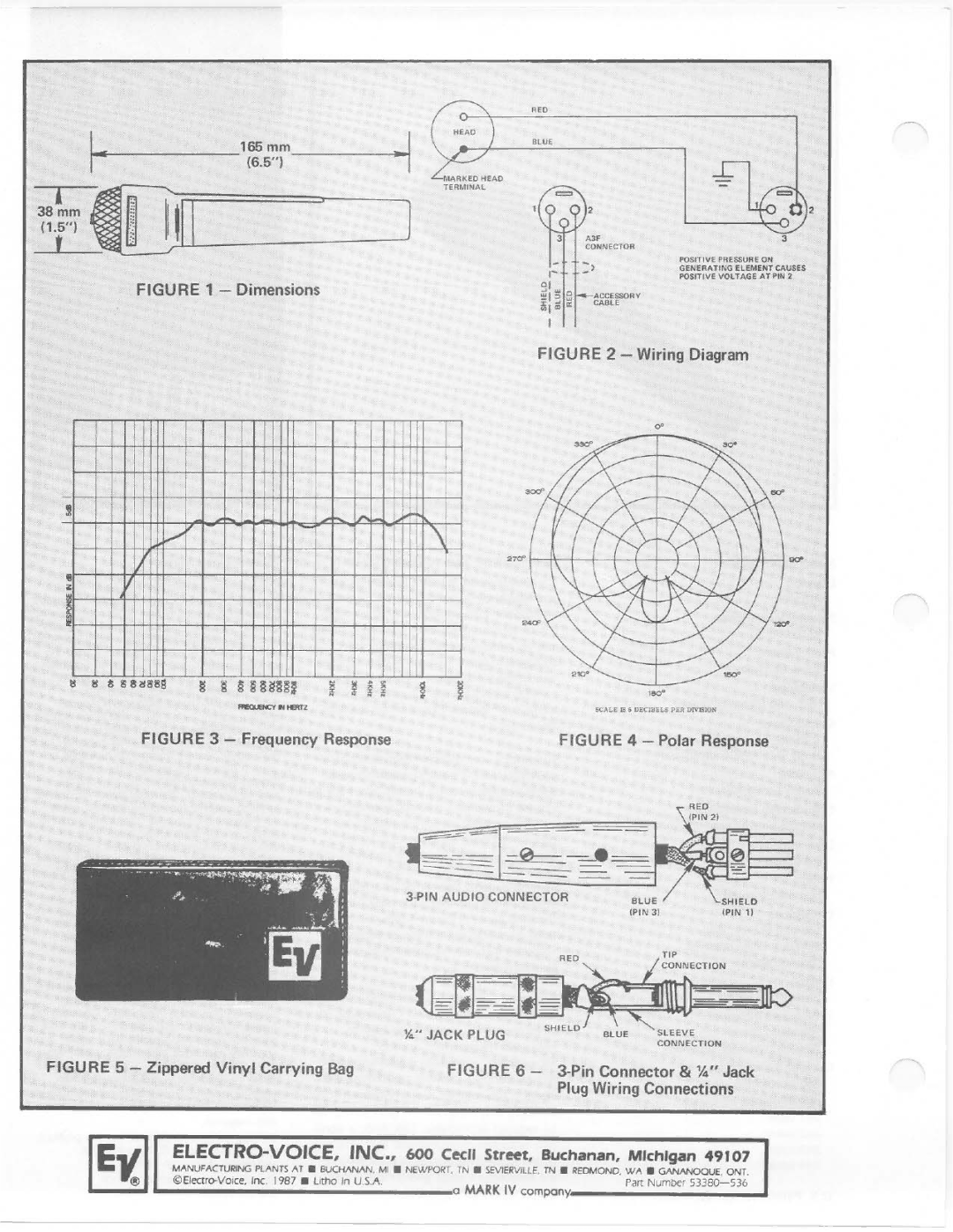 Electro-Voice PL6 manual 