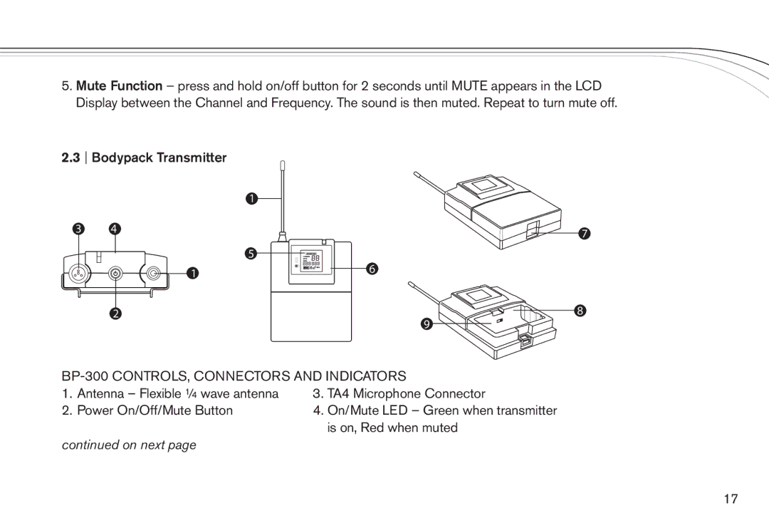 Electro-Voice R300 manual On next 