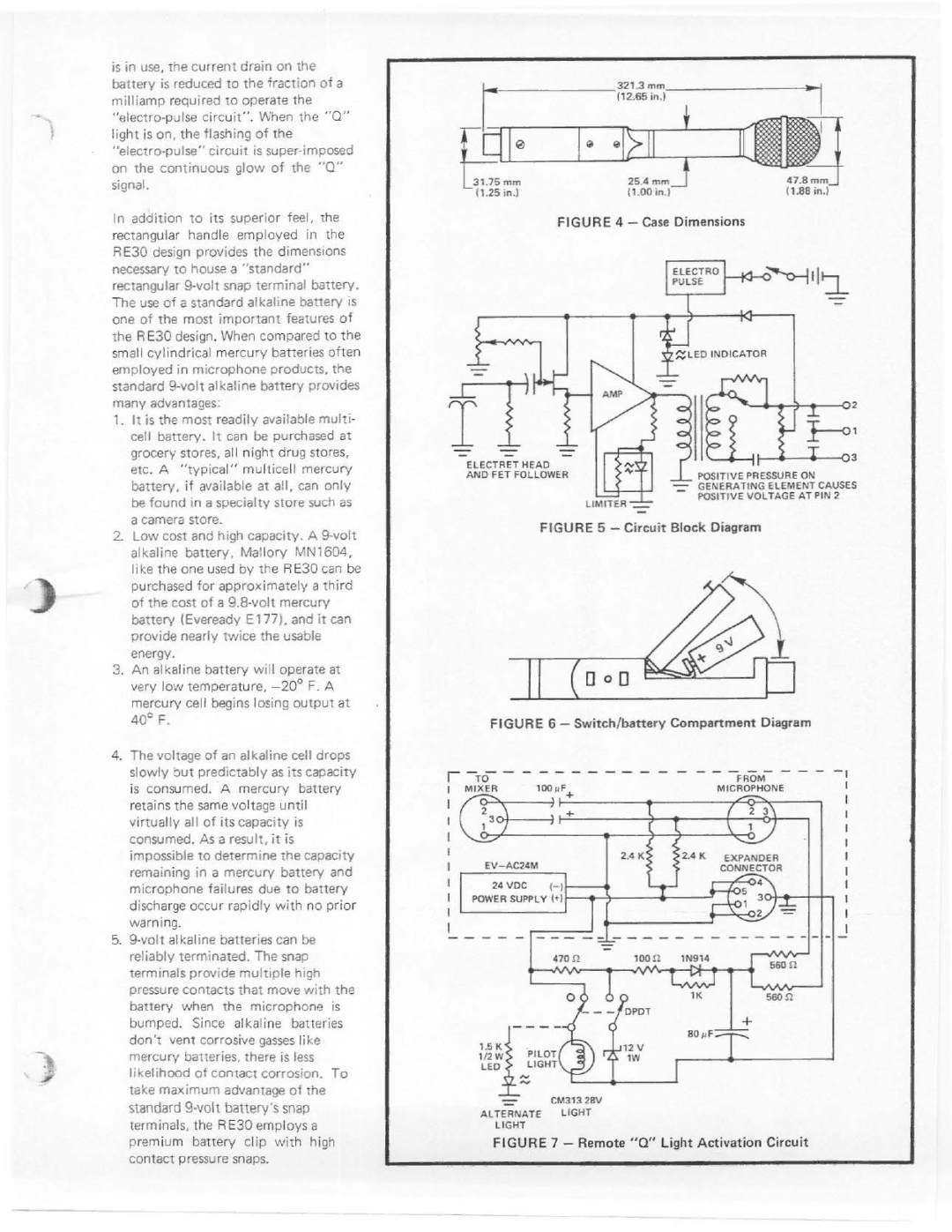 Electro-Voice RE30 manual 