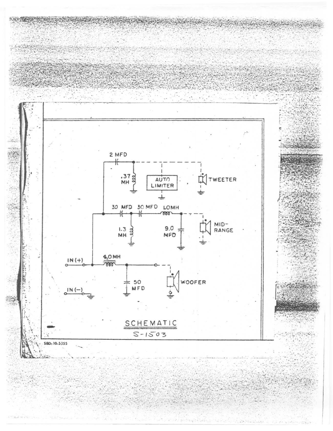 Electro-Voice S-1503 manual 