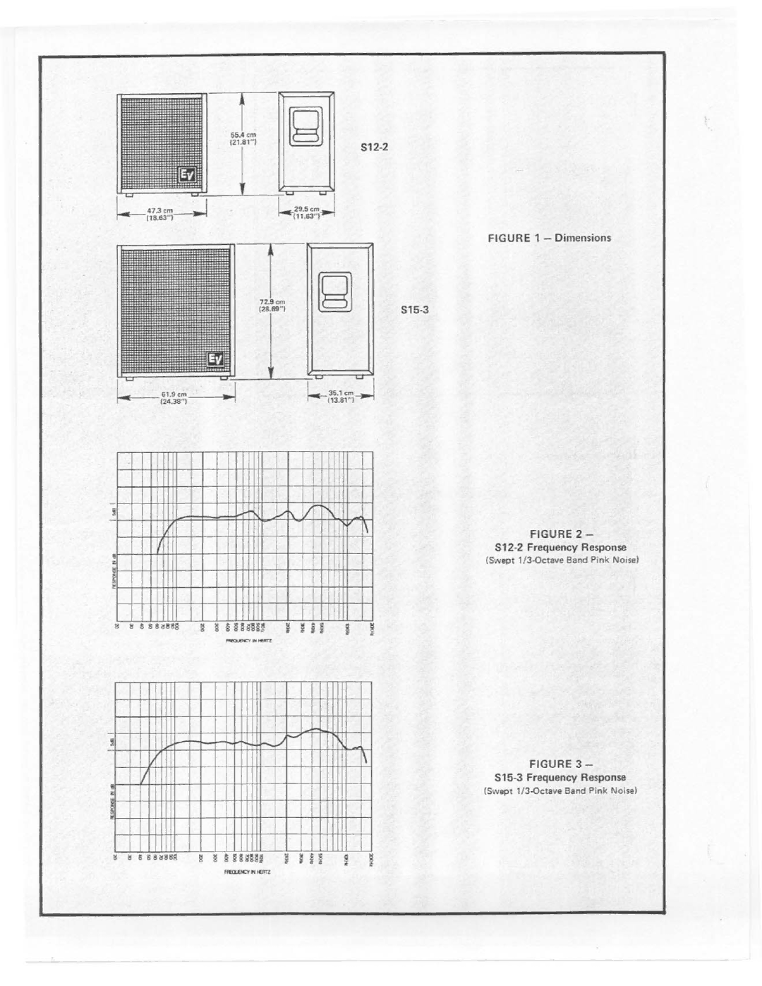 Electro-Voice S15-3 manual 