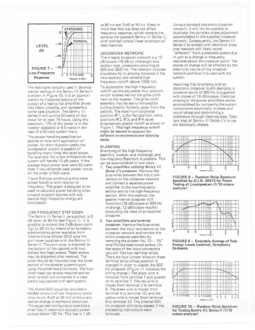 Electro-Voice Sentry III manual 