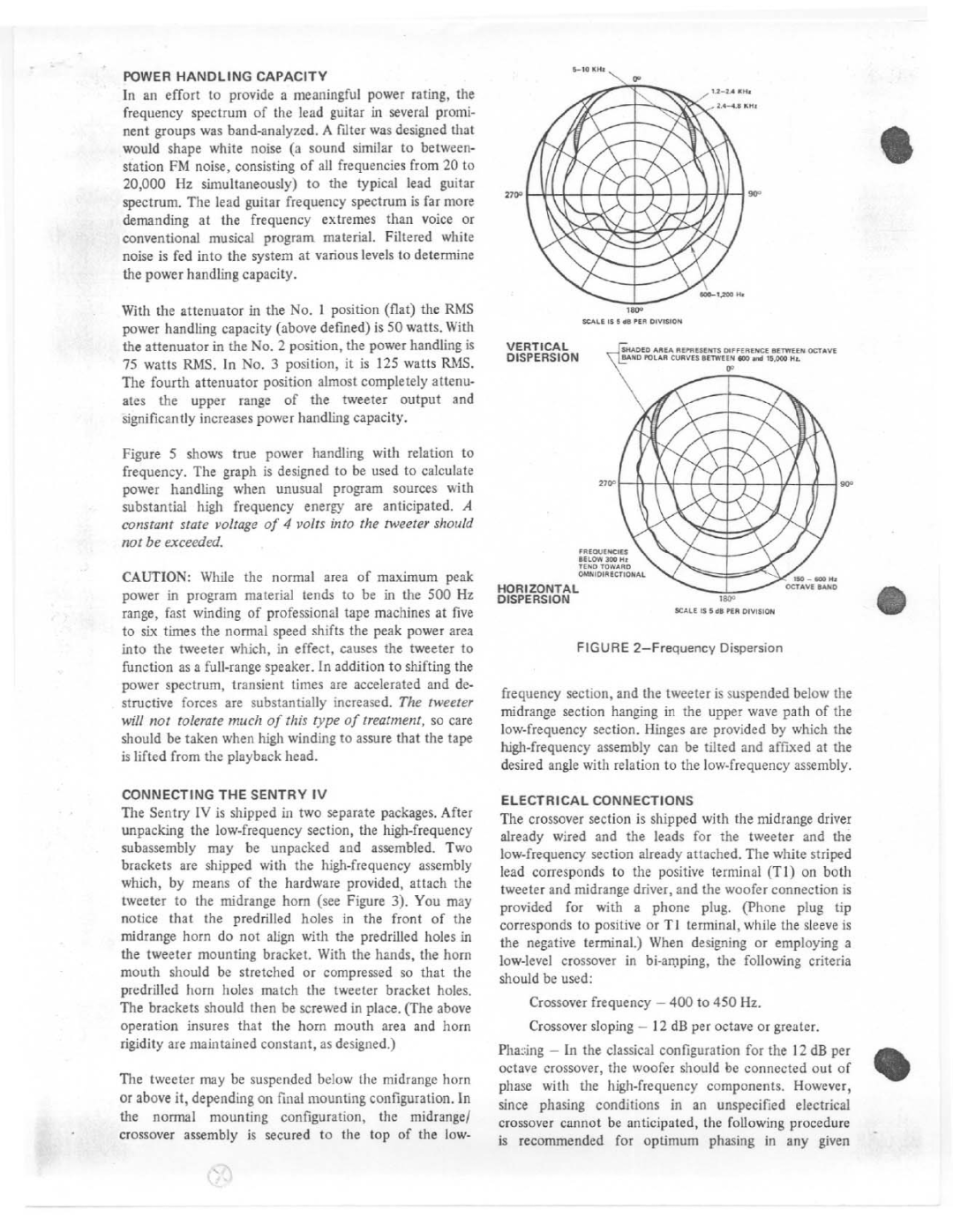 Electro-Voice SENTRY IV manual 