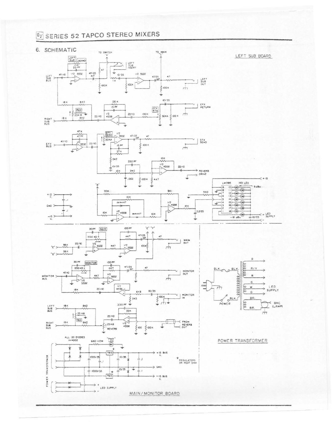 Electro-Voice Series 52 manual 