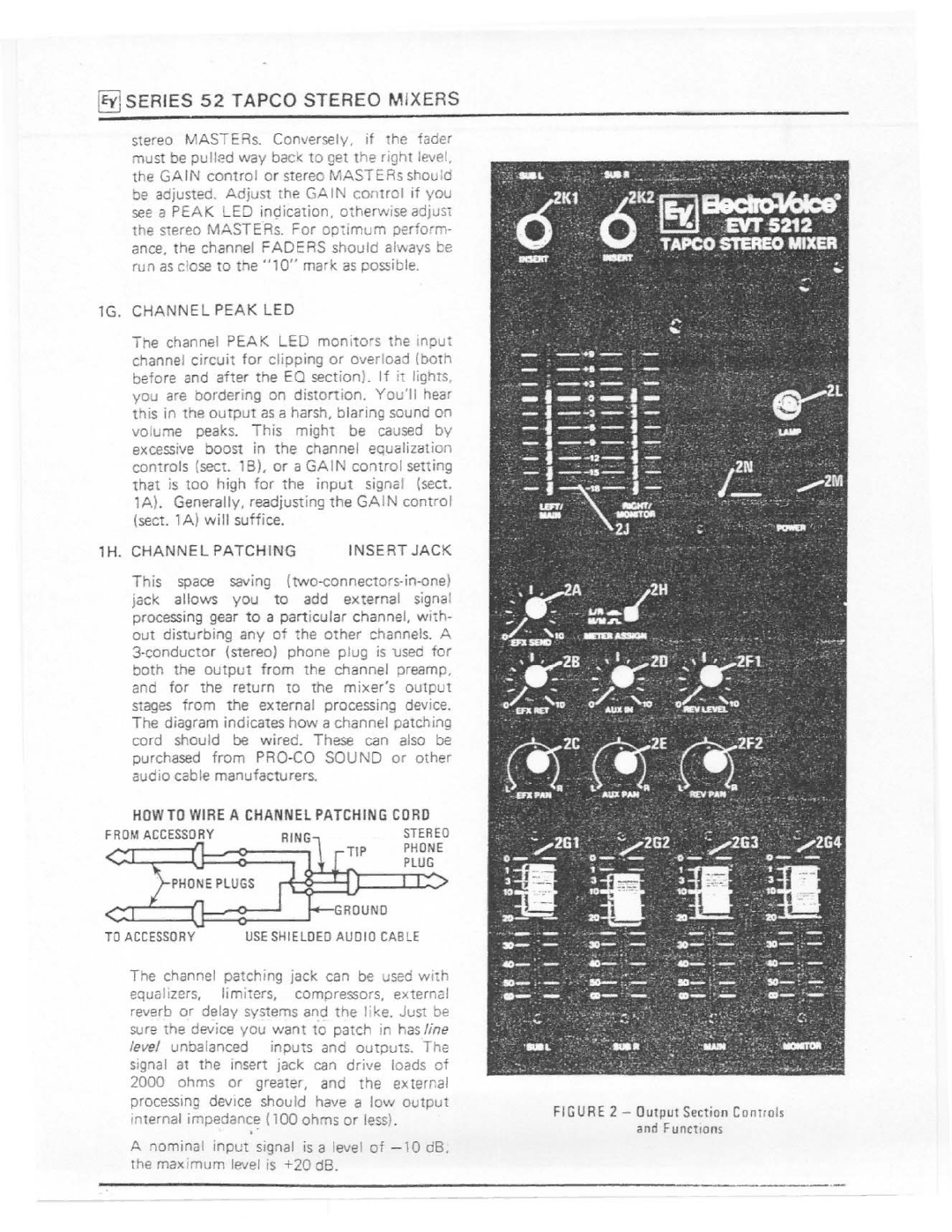 Electro-Voice Series 52 manual 