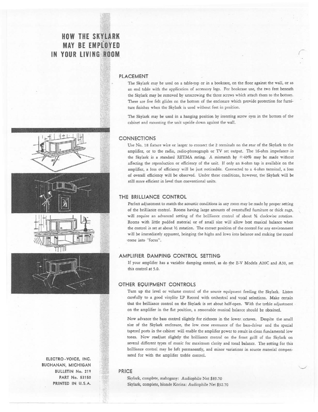 Electro-Voice Skylark manual 