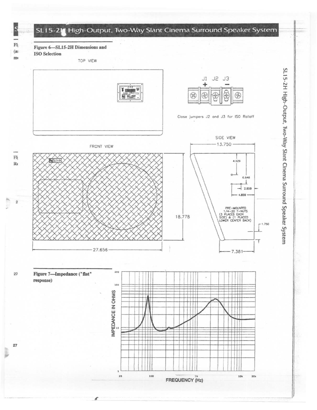 Electro-Voice SL 15-2H manual 