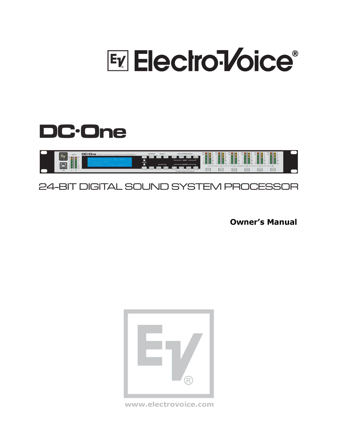 Electro-Voice Speaker System owner manual Electro-Voice DC-One M ProgramV01 FullEdit 2in out 