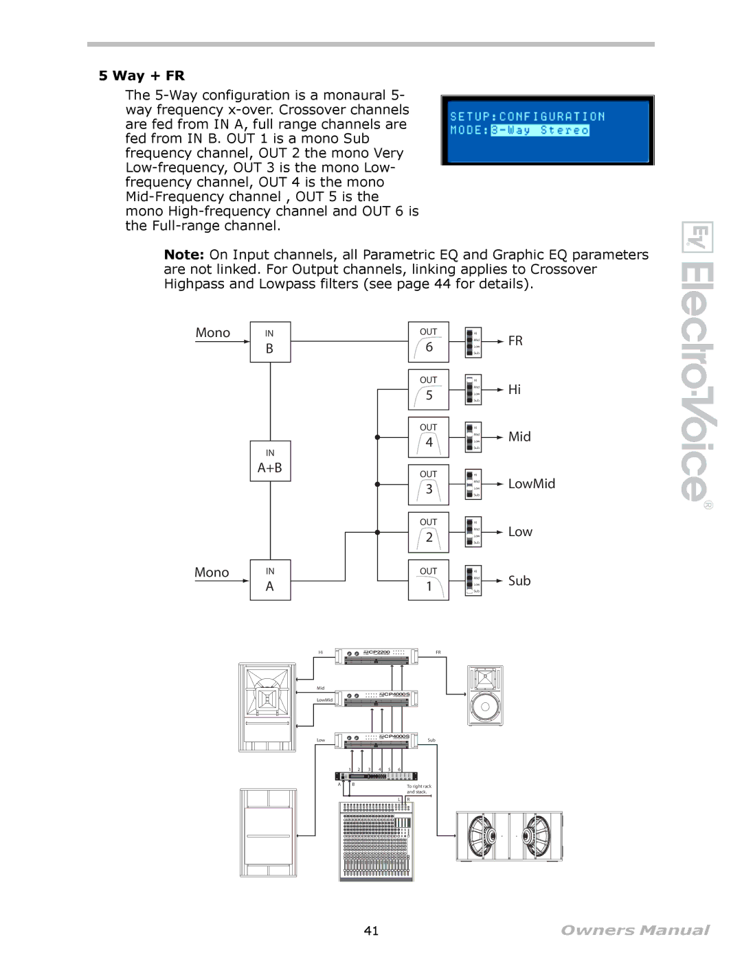 Electro-Voice Speaker System owner manual Mid LowMid 
