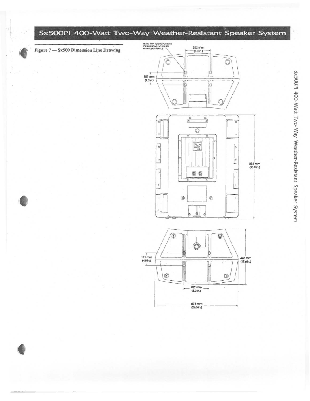 Electro-Voice Sx500PI manual 