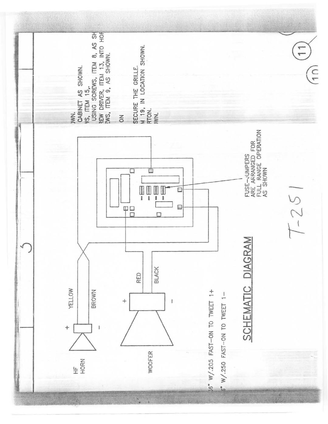 Electro-Voice T251 manual 