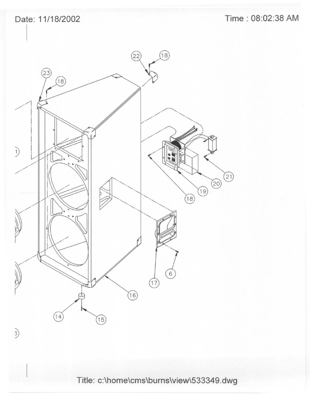 Electro-Voice T252 manual 