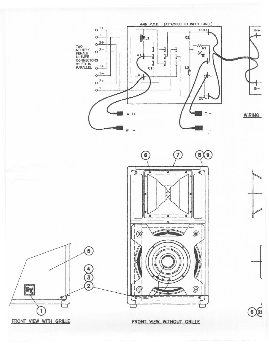 Electro-Voice T351 manual 