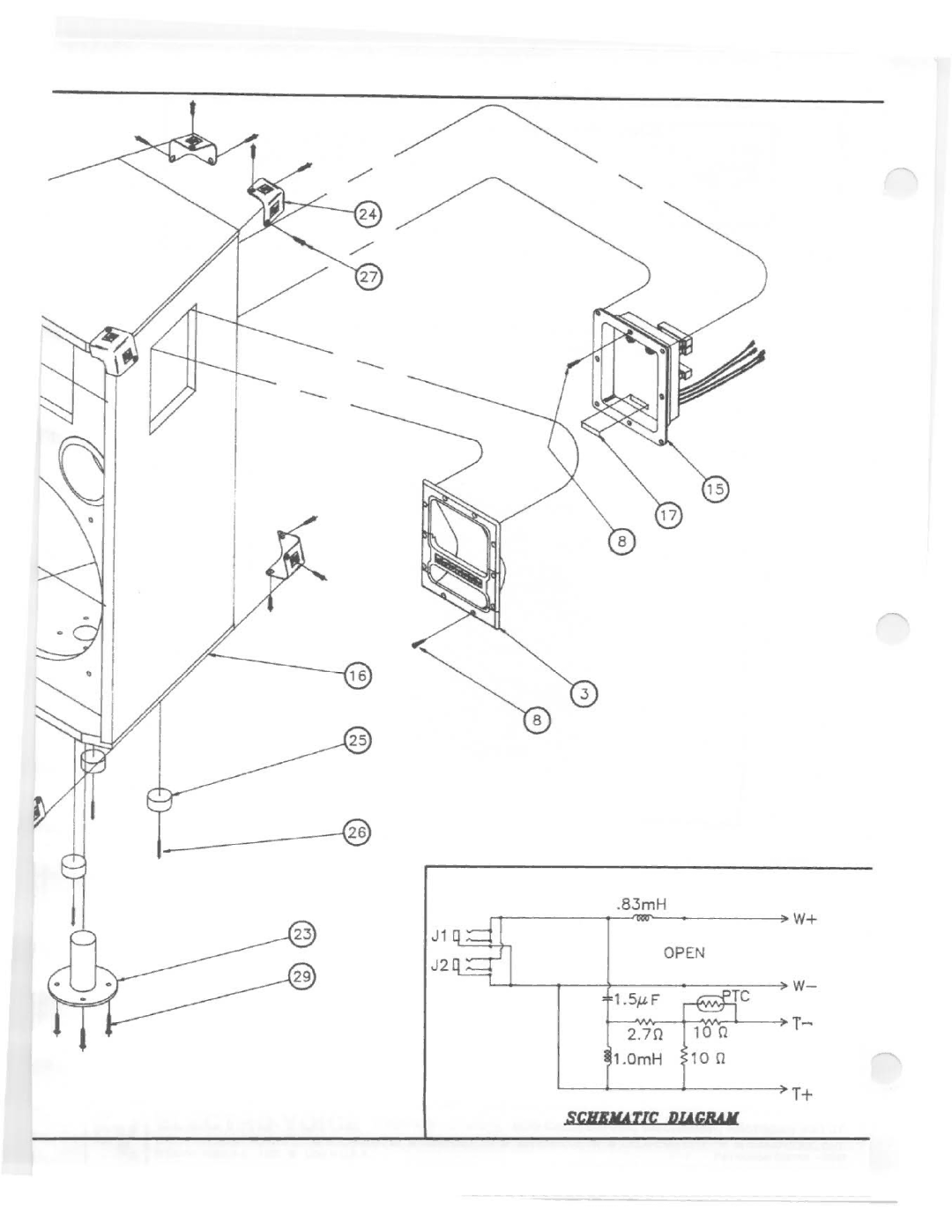 Electro-Voice T52 manual 