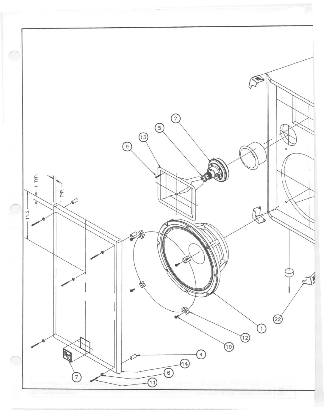 Electro-Voice T52 manual 