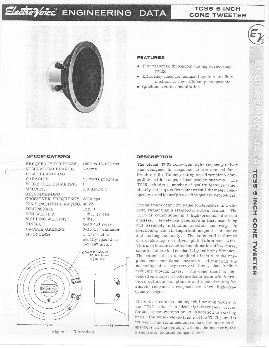 Electro-Voice TC35 manual 