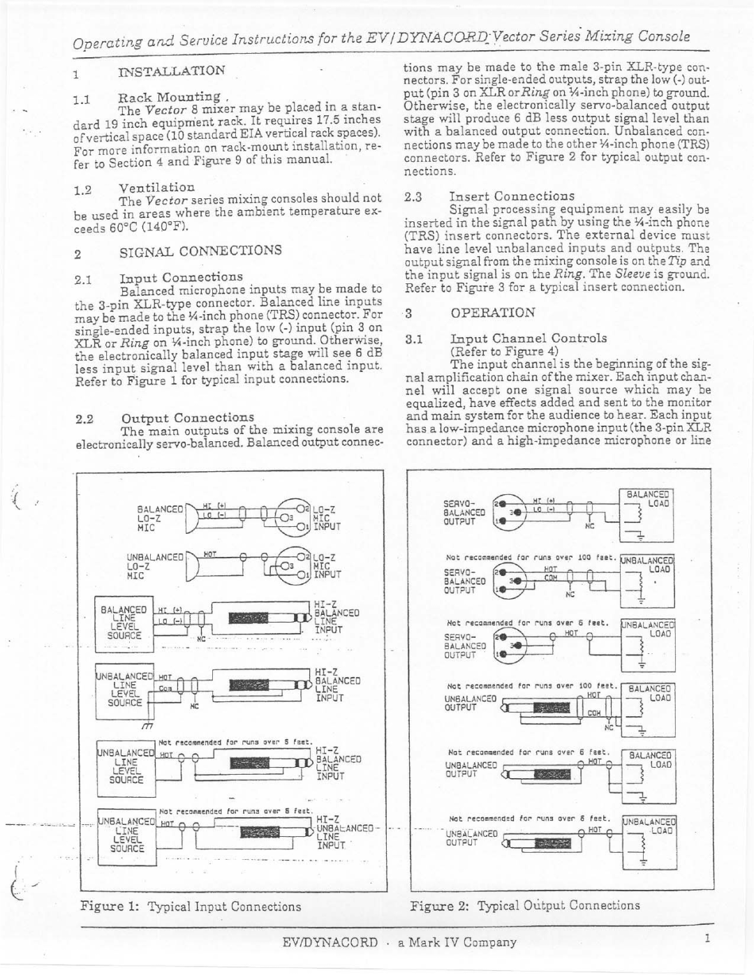 Electro-Voice Vector manual 