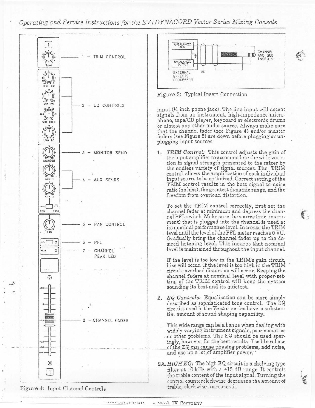 Electro-Voice Vector manual 