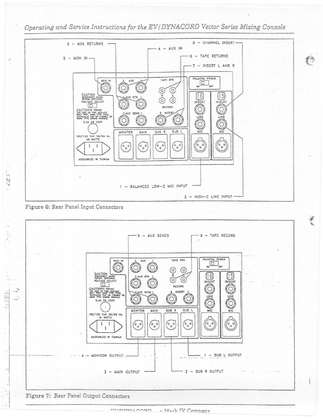 Electro-Voice Vector manual 