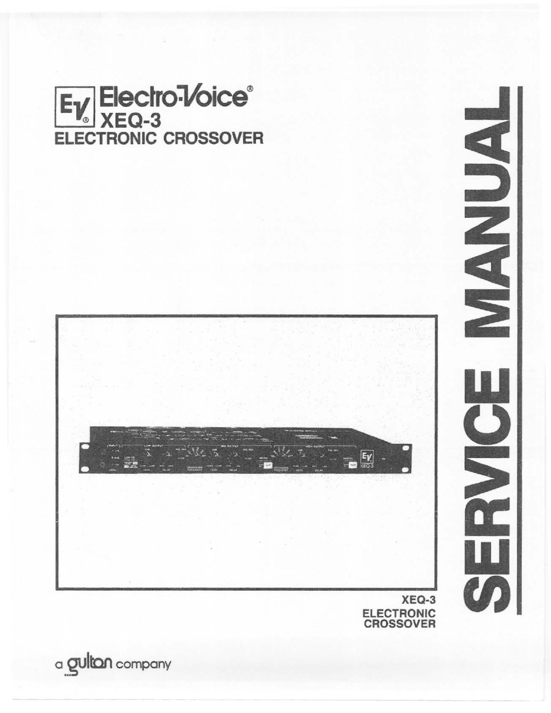 Electro-Voice XEQ-3 manual 