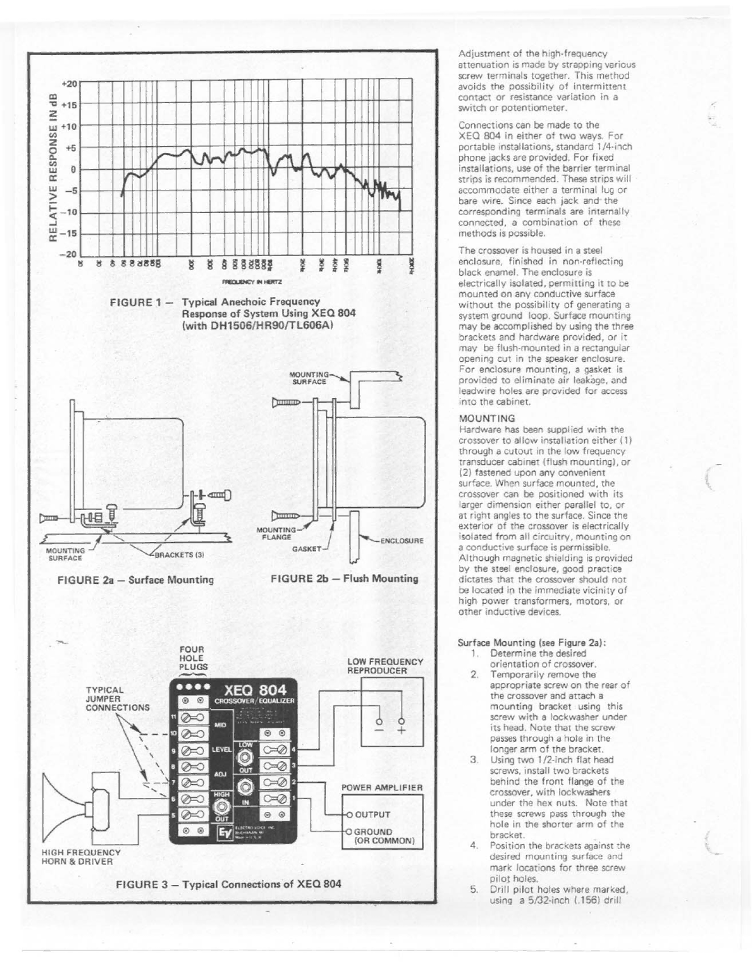 Electro-Voice XEQ 804 manual 