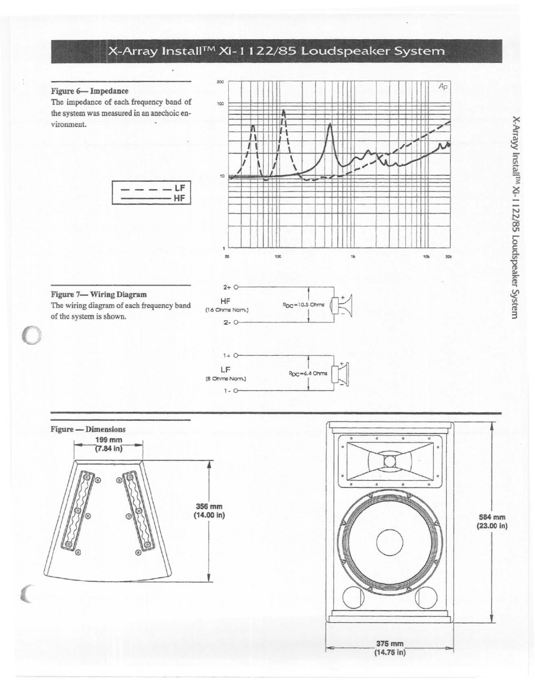 Electro-Voice Xi-1122-85 manual 