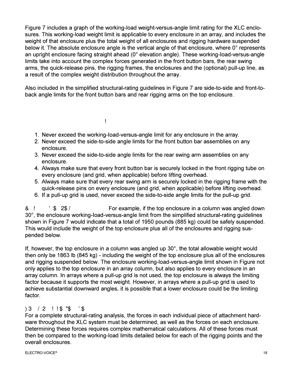 Electro-Voice XLC manual Complex Structural-Rating Analysis 