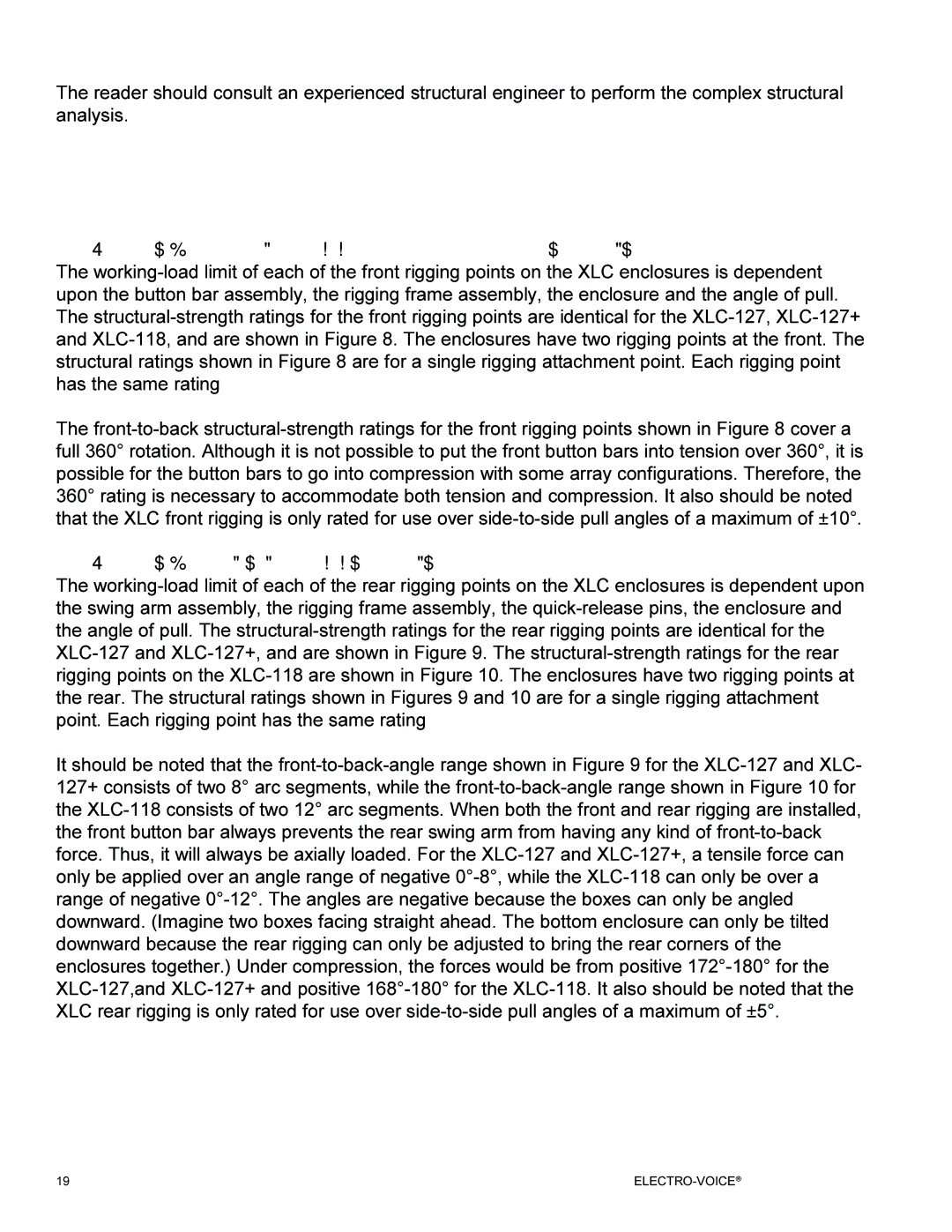 Electro-Voice XLC manual Electro-Voice 