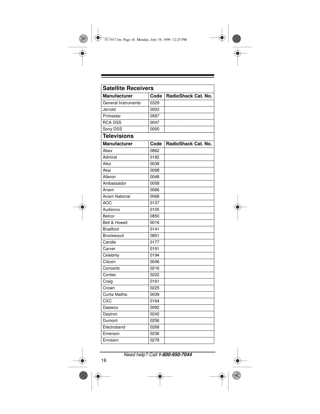 Electrohome 4 owner manual Satellite Receivers, Televisions 