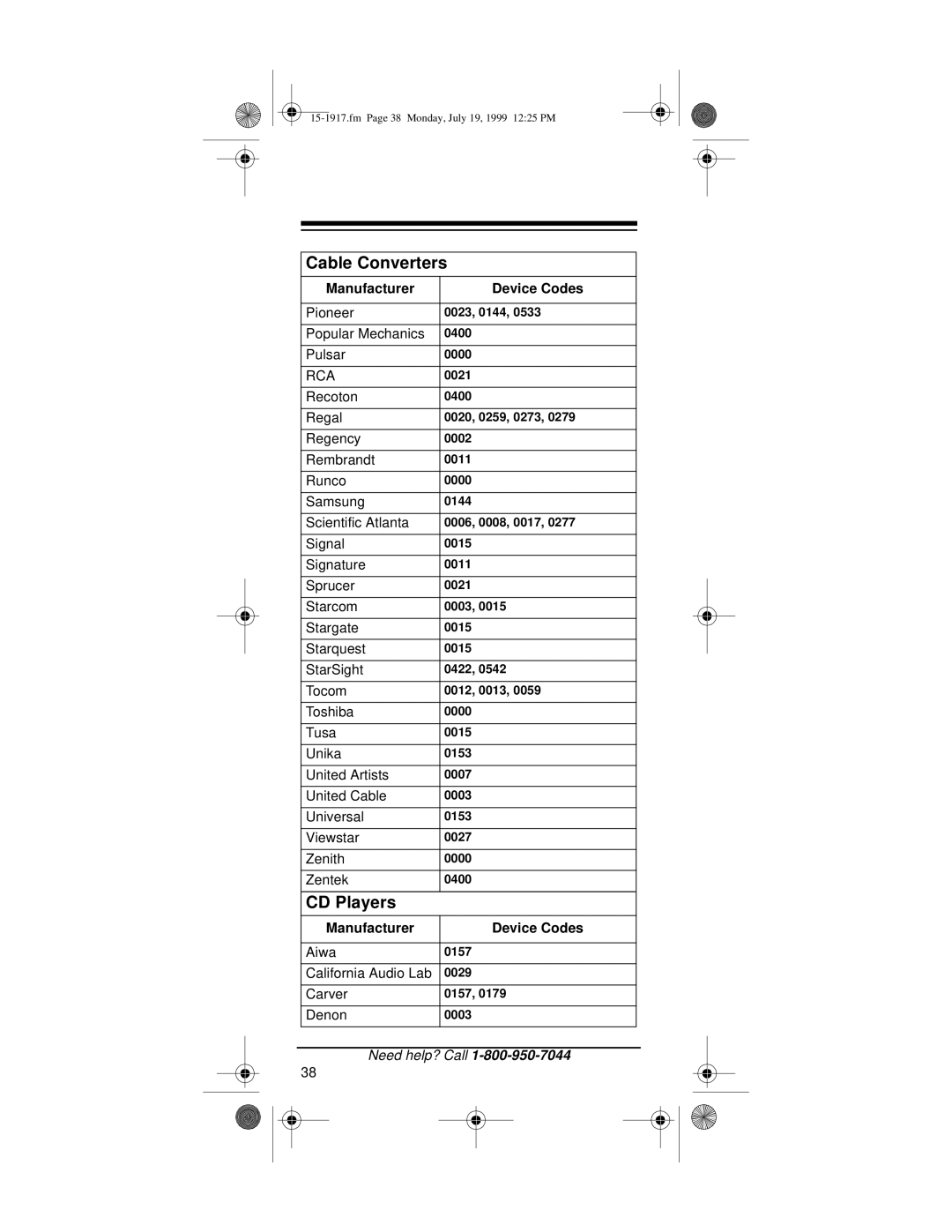 Electrohome 4 owner manual Rca 