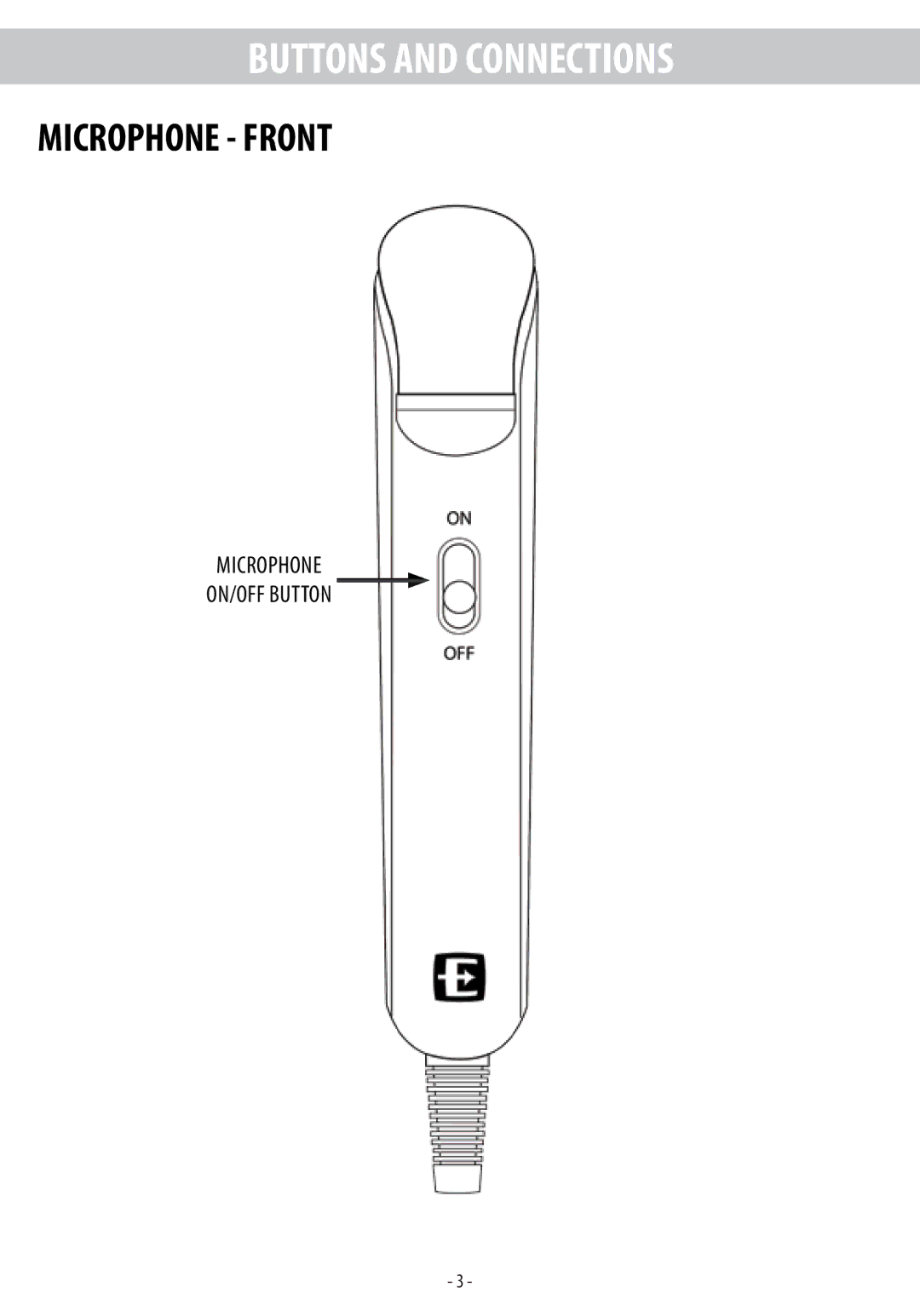 Electrohome EAKAR101 instruction manual Buttons and Connections 