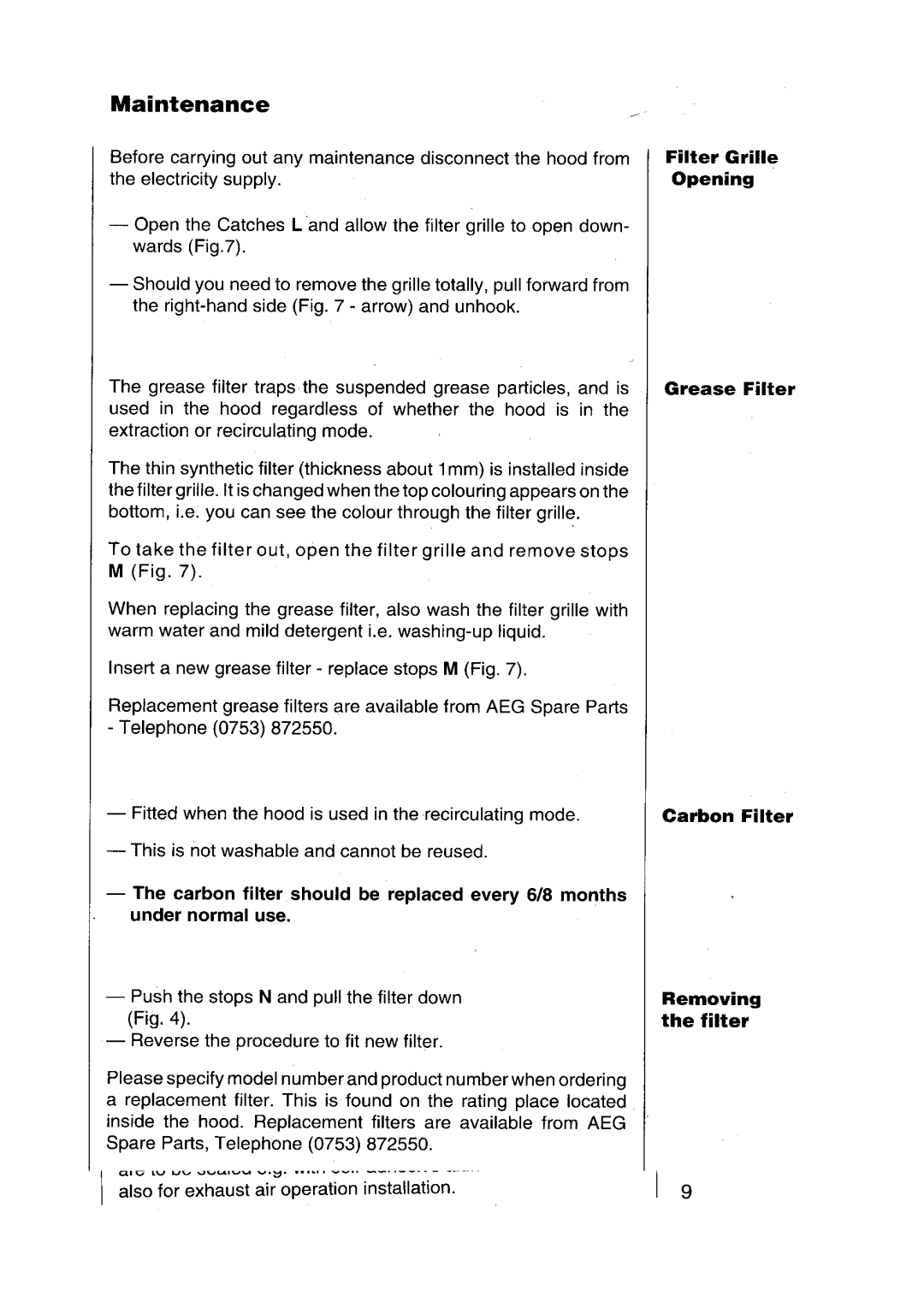 Electrolux 102 D operating instructions 