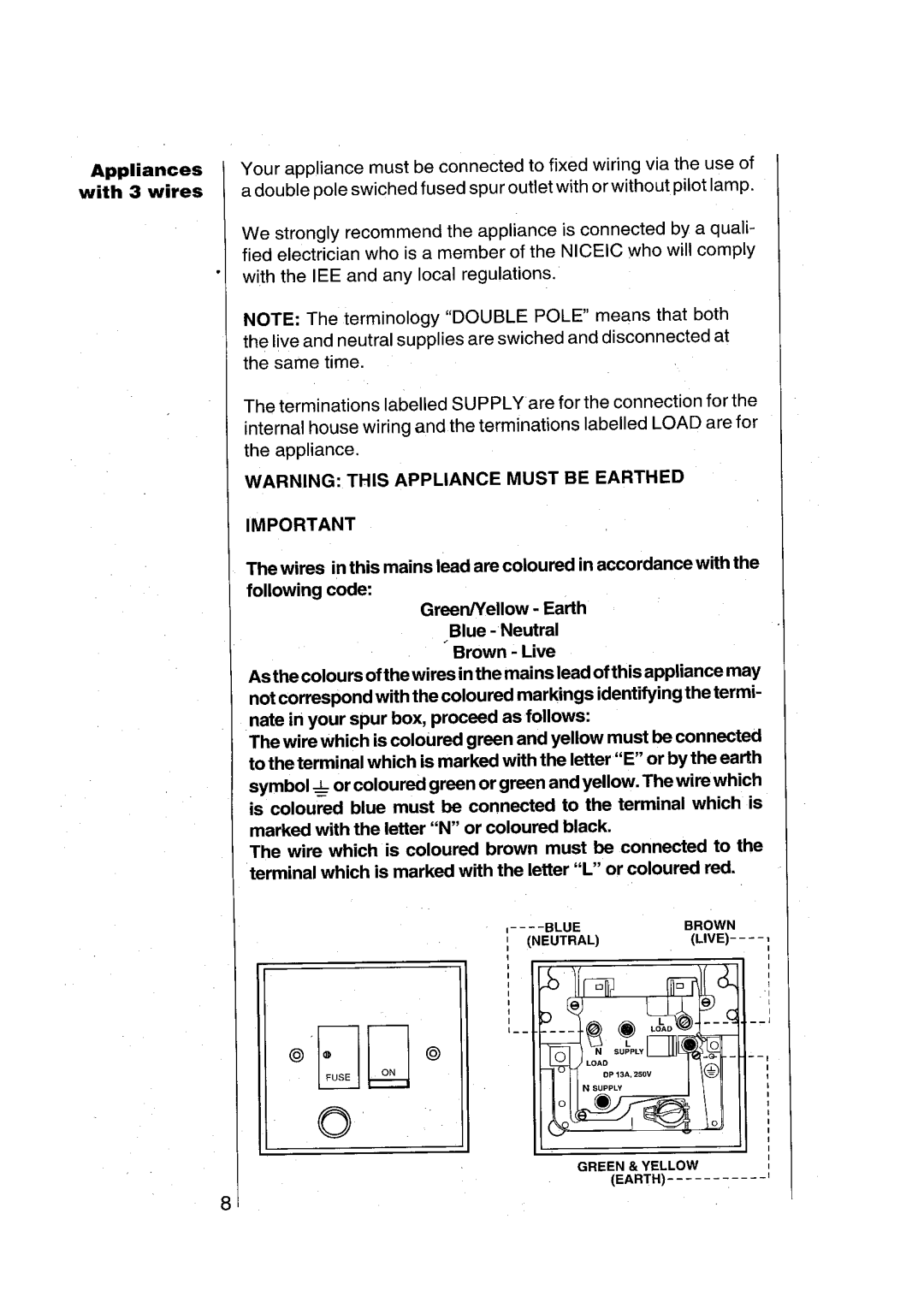 Electrolux 102 D operating instructions 