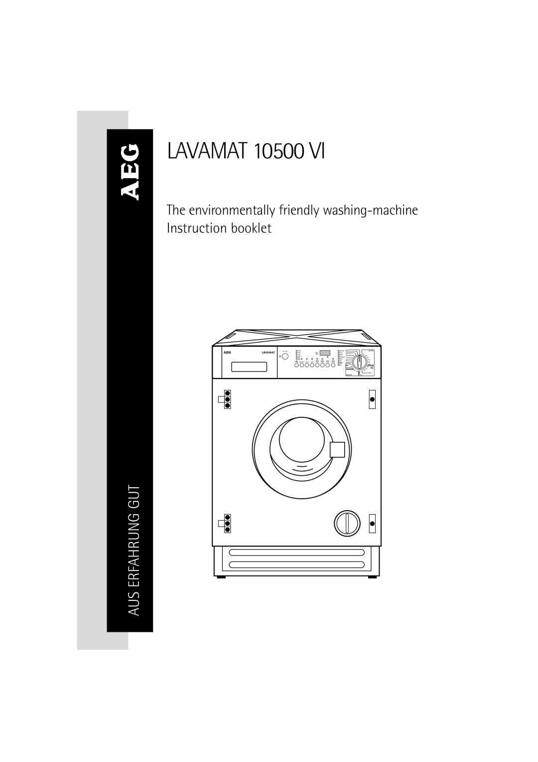 Electrolux 10500 VI manual Lavamat 10500 