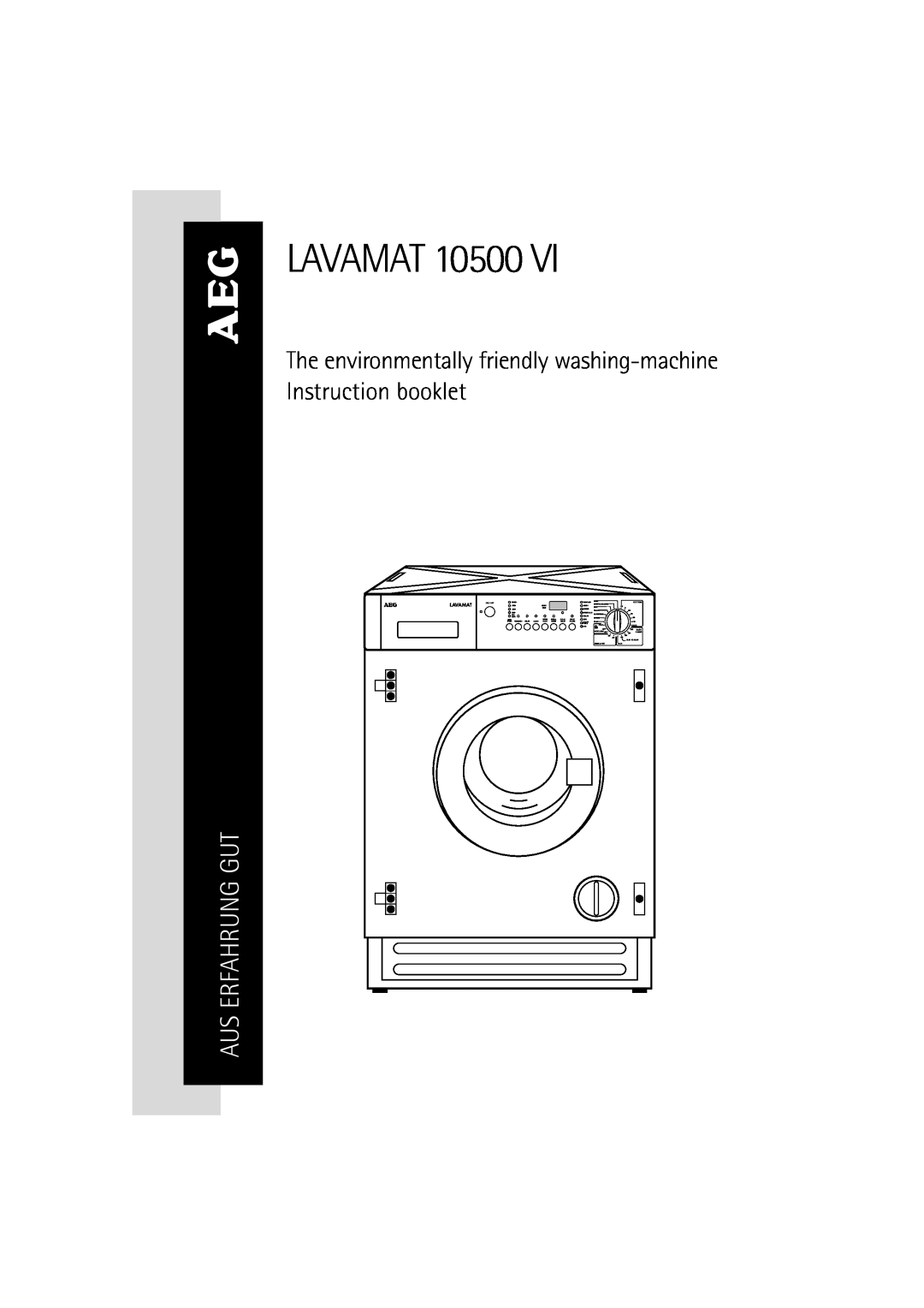 Electrolux 10500 VI manual LAVAMAT 10500, Aus Erfahrung Gut 